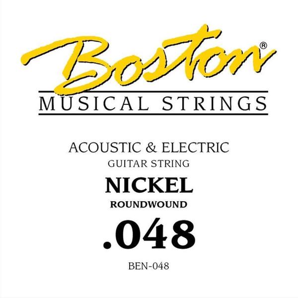 Snaar elektrische/akoestische gitaar Boston BEN-048 Nickel roundwound .048