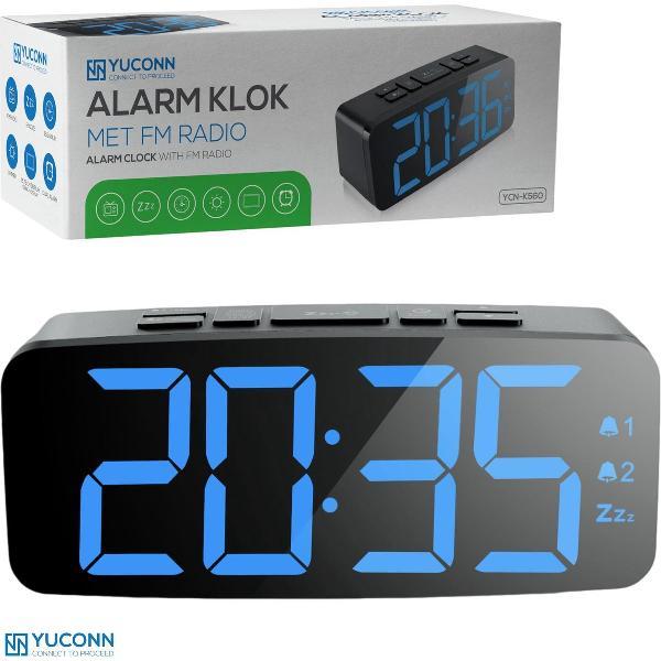 Digitale Wekkerradio - Wekker Kinderen - Kinderwekker - Grote LED Cijfers - Wekkers Digitaal