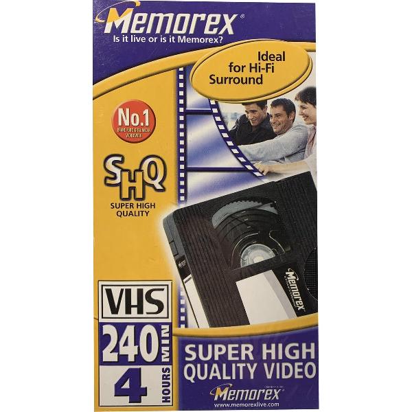 Memorex VHS 240min 4 uur videoband E0240 super high quality 1 exemplaar
