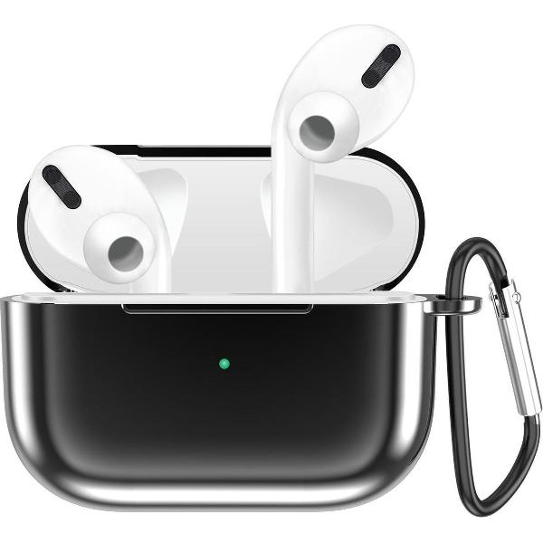 AirPods Pro Hoesje – Metallic Soft Case – Zwart