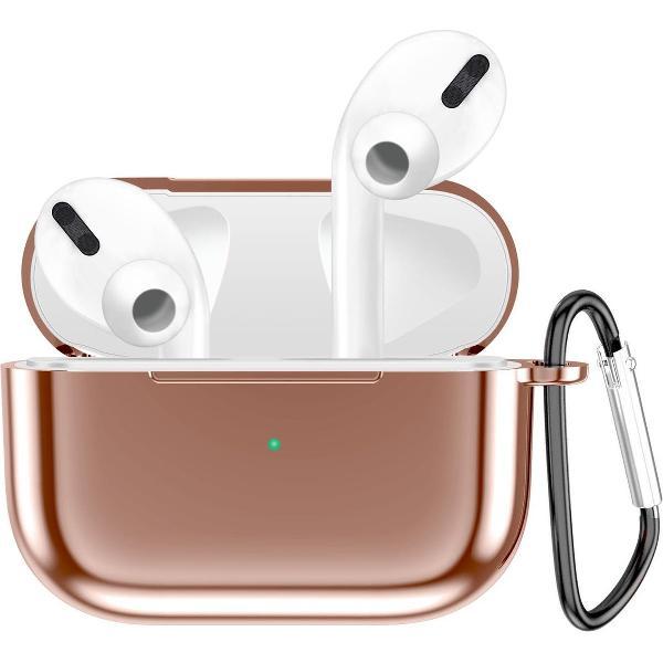 AirPods Pro Hoesje – Metallic Soft Case – Rose Goud