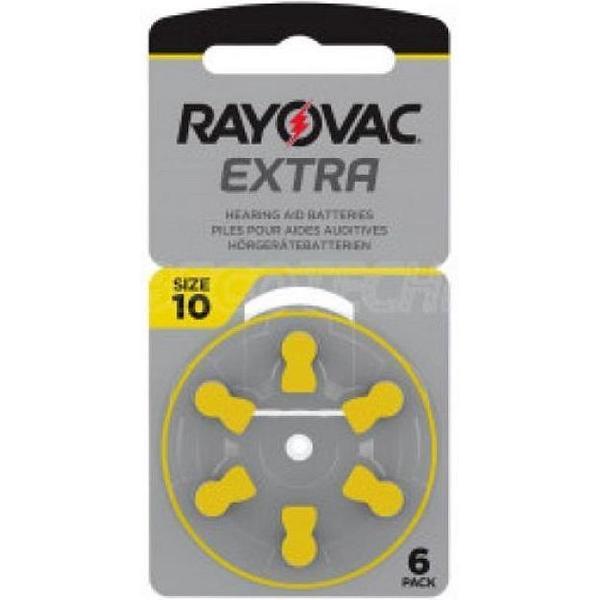 Rayovac Extra Advanced size 10 (geel) gehoor apparaat knoopcel batterij 2 blisters a 6 stuks
