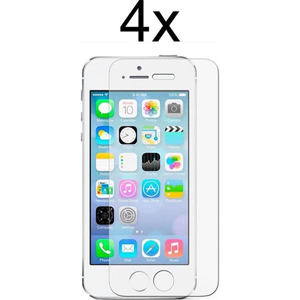 iPhone 5 screenprotector - iPhone se 2016 screenprotector - iPhone 5s screenprotector - iPhone 5c screen protector glas - 4 stuks