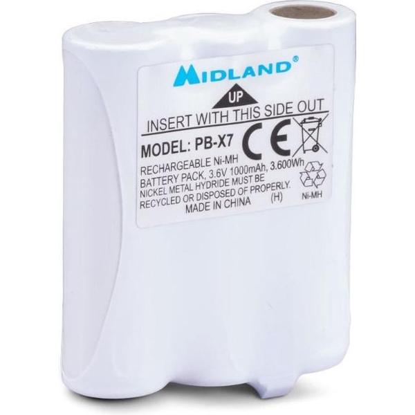 PBX7 Battery pack - voor Midland XT70 - Ni-MH 1000 mAh 3.6V