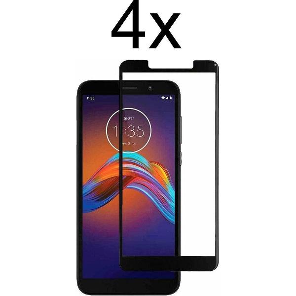Motorola E6 Play Screenprotector - Beschermglas Motorola E6 Play Screen Protector Glas - Full cover - 4 stuks