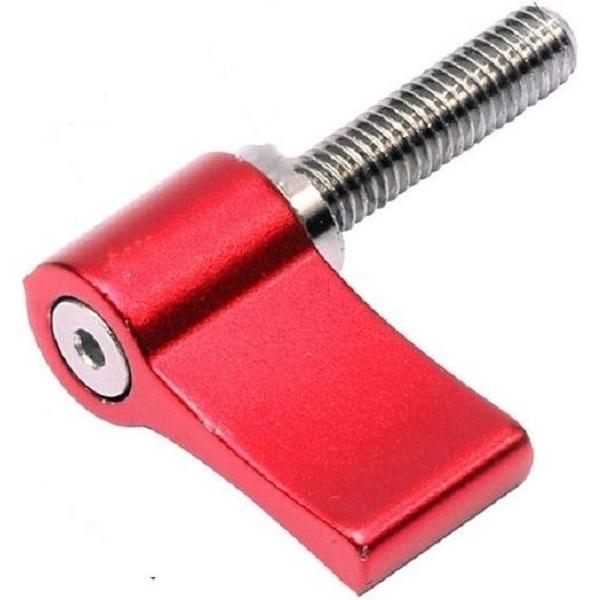 Aluminium bevestigingsschroef Actiecamera Positionering Vergrendeling Handschroefaccessoires, maat: M5x20mm (rood)