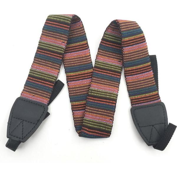 Veelkleurige camerariem - retro cameraband - camera strap - cameraband - voor spiegelreflex camera's