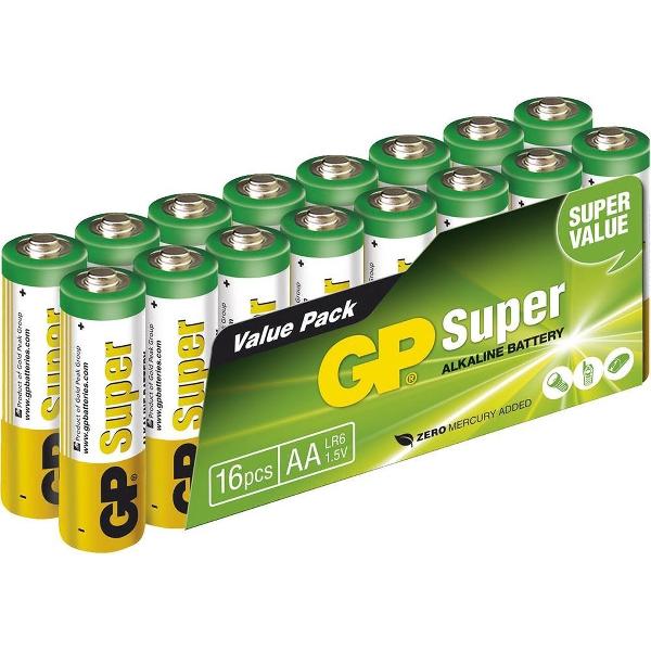 GP Batteries Alkaline AA Mignon1.5V 16stuks