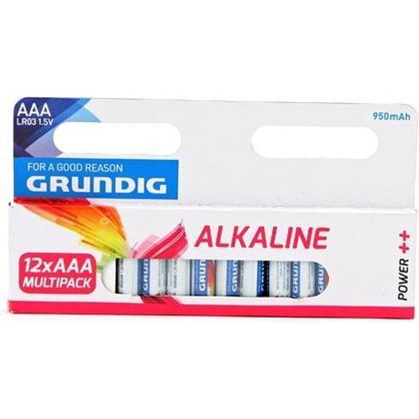 Grundig AAA Alkaline Batterijen 950mAh 12 Stuks