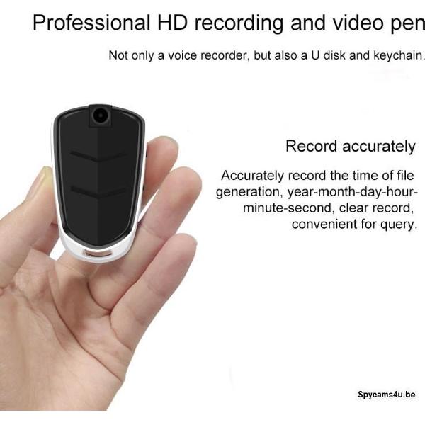 Autosleutel met verborgen camera - car key hidden cam - spy camera in autosleutel