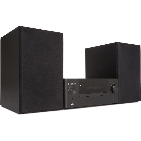 Nikkei NMD370 - Home Entertainment Audio Set / Speakerset / Stereosysteem - Microset met USB-poort, Bluetooth, CD/DVD speler en Afstandbediening - Zwart