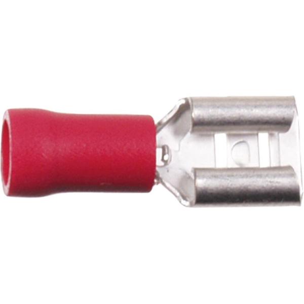 Vlakstekker Rood 0.5 - 1.0 mm² / Breedte 4.8mm (100 stuks)