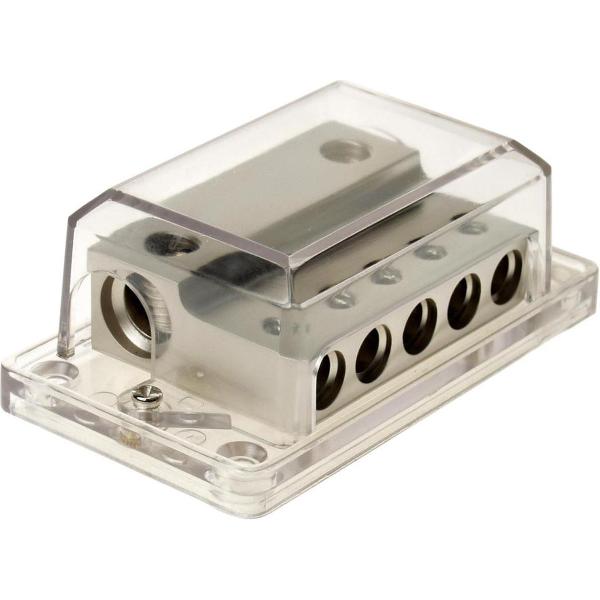Power distribution block (silver) 2x35-50 mm² / 5x20 mm²