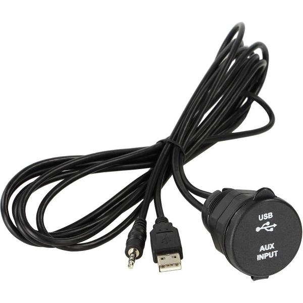 Universal USB/AUX port geschroefd