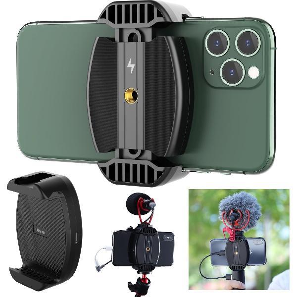 Ulanzi ST-13 telefoonhouder met draadloos opladen en Cold Shoe-mount
