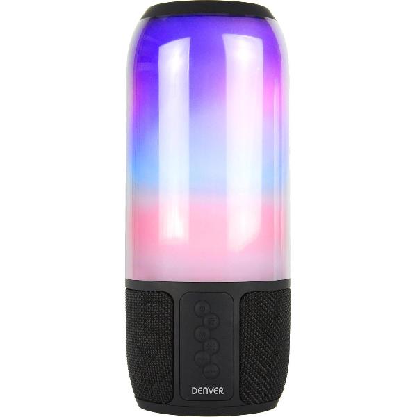 Denver BTL-324 bluetooth speaker met lichteffecten, MicroSD input en oplaadbare batterij