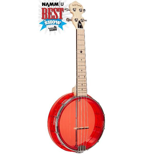 Gold Tone Little Gem Banjo Concert Uke Ruby - Rood