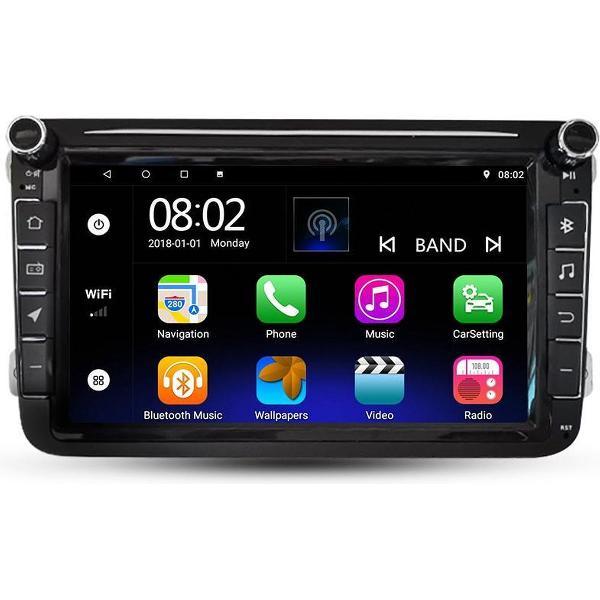 Android 10.0 8 inc Scherm Car Video voor VW CC Universal Golf / Polo / Tiguan / Passat / B7 / B6 / SEAT / Leon WIFI GPS BT WIFI Radio SWC