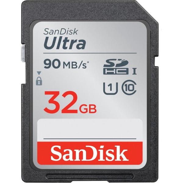 SanDisk SDHC Ultra 32GB, Class 10, UHS-I, 90MB/s