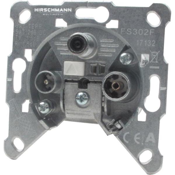 Hirschmann satelliet wandcontactdoos FS 302F