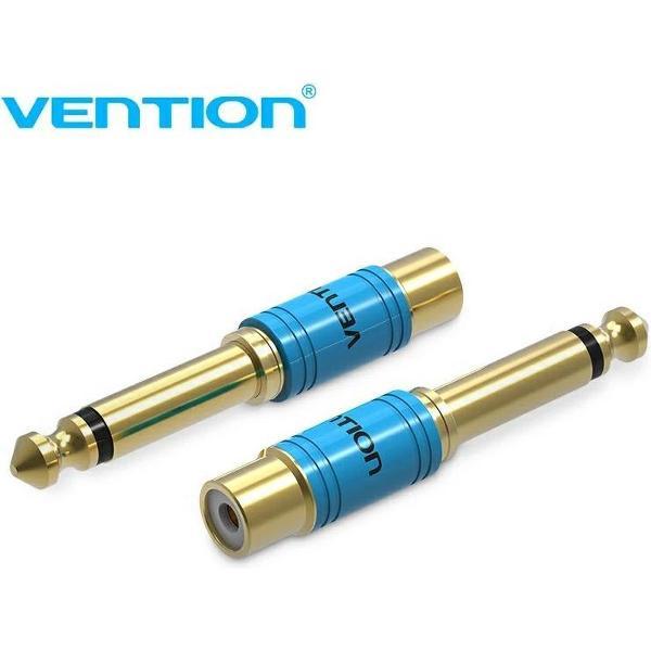 Vention 6.35mm Jack naar Tulp RCA Female Audio Adapter Koppelstuk