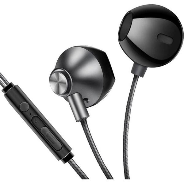 DrPhone M9 In-Ear Metalen Oordoppen – 3.5mm - High Res – Sterk Bekabeld – HiFi - Ruisonderdrukking – Zwart