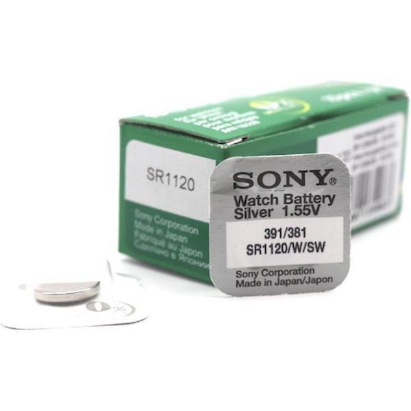 10 Stuks - Sony SR1120SW (391 / 381) AG4 Zilveroxide horloge knoopcel batterij