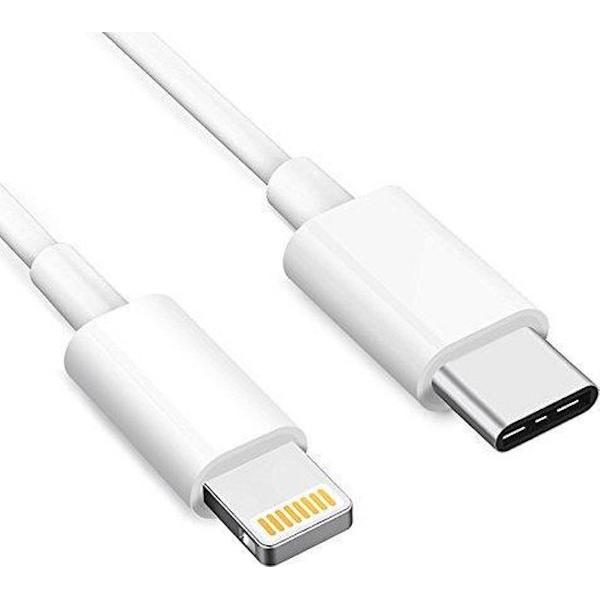 Apple USB-C naar Lightning kabel - 1m -USB C Naar Lightning Kabel 5V - sneller snel Laden en synchroniseren - snellader -Geschikt voor Macbook Pro / iPad Pro / iPhone 11 / 11 Pro / XS Max / XS - Wit