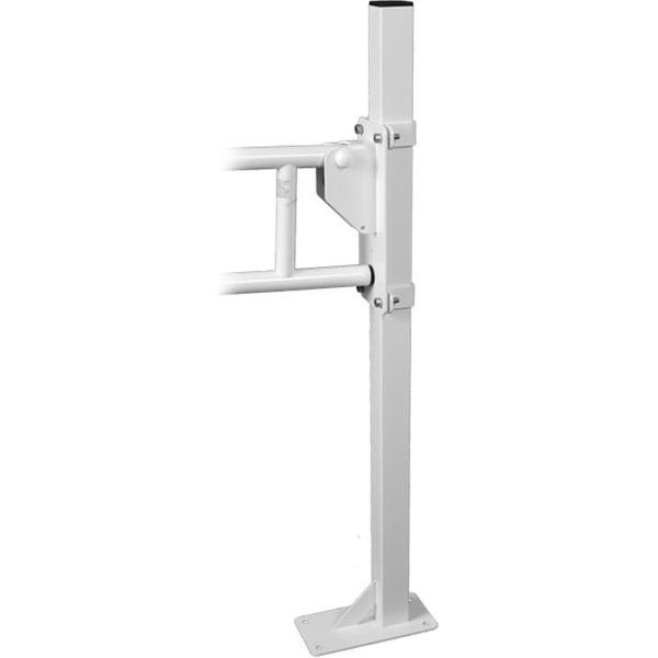 Statief voor wandbeugels inclusief klemmen staal wit