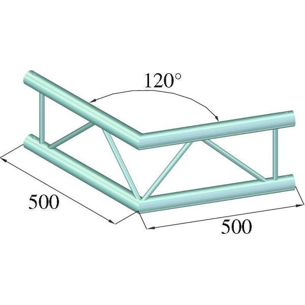 ALUTRUSS BILOCK BQ2-PAC22V 2-way Corner 120°