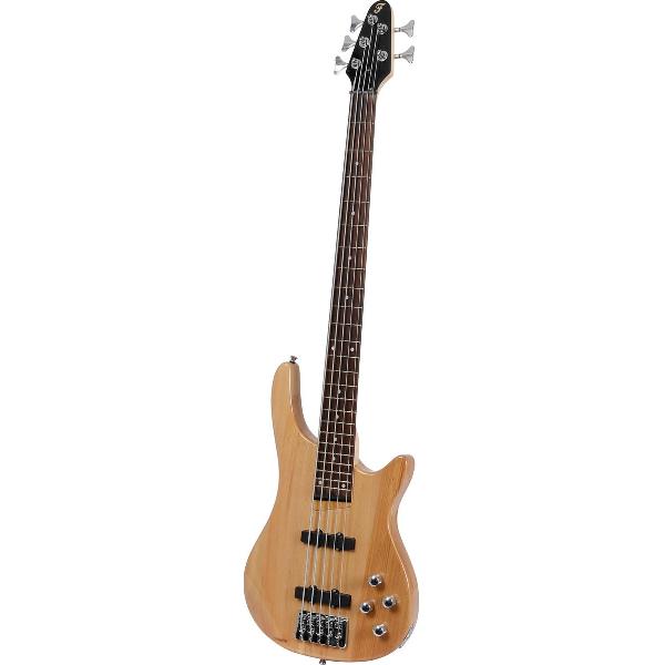 Fazley FMB5718NT 5-snarige elektrische basgitaar naturel