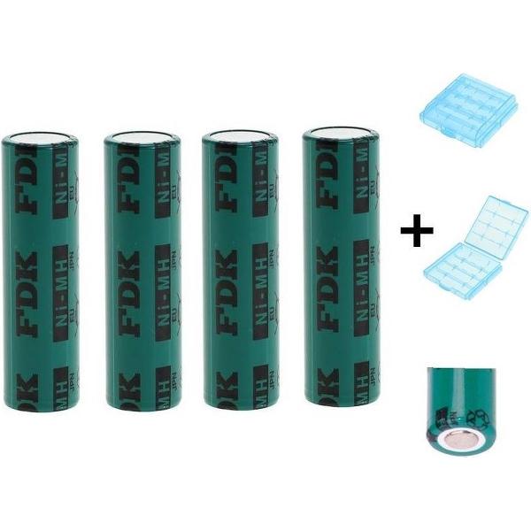 4 Stuks - FDK HR AAAU Batterij NiMH 1,2V 730mAh bulk