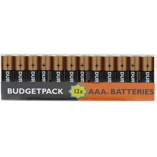 Duracell Budgetverking 1x 12 stuks LR03 AAA alkaline batterijen