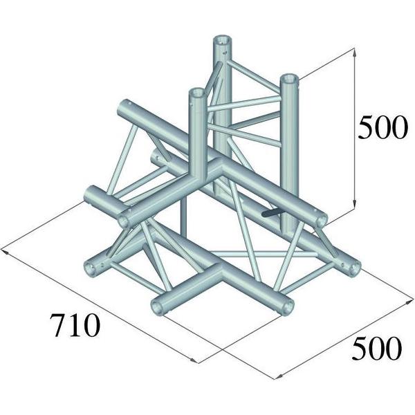 ALUTRUSS TRILOCK 6082AT-42 4-Way Piece /