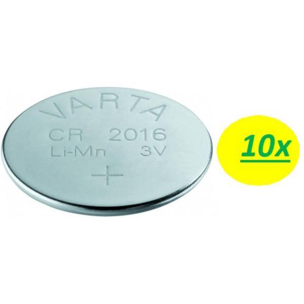 10x Varta Lithium CR2016