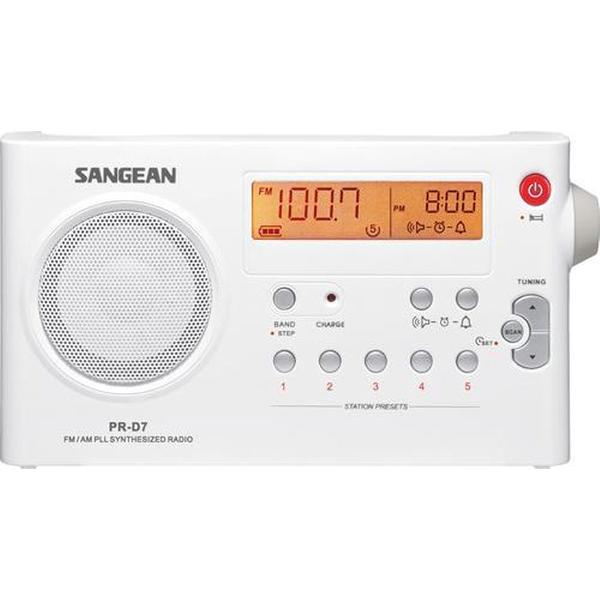 Sangean PRD7PACK - Draagbare radio met adapter - Wit