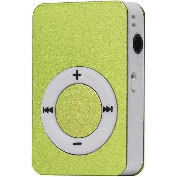 Mini MP3-speler - compatibel met Micro SD-kaart - verschillende kleuren van hoge kwaliteit groen