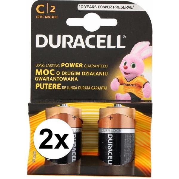 Duracell batterijen CR/LR14 4 stuks