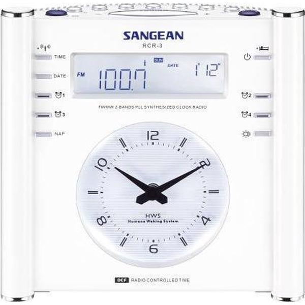 Sangean RCR-3 - Wekkerradio - Wit