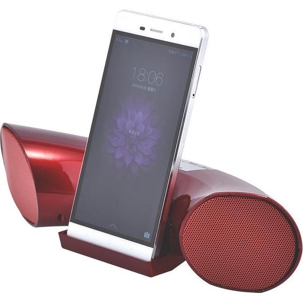 HIFI Olddays portable wireless bluetooth speaker met FM en TF card usb Rood
