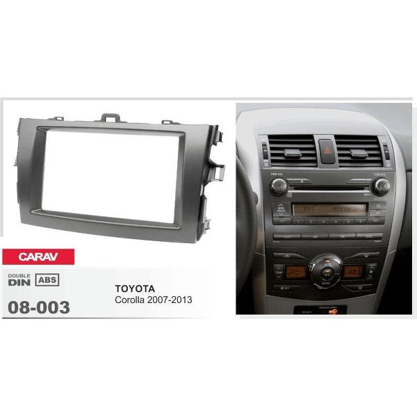 2-DIN TOYOTA Corolla 2007-2013 (Dark Grey) inbouwpaneel Audiovolt 08-003