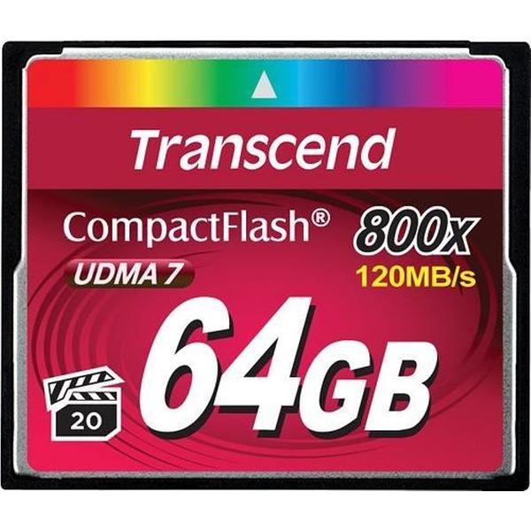 Transcend 64GB 800x CF 64GB CompactFlash MLC