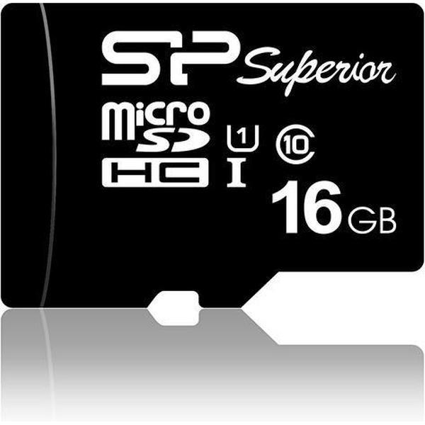 Silicon Power SP016GBSTHDU1V10SP flashgeheugen 16 GB MicroSDHC Klasse 10 UHS-I