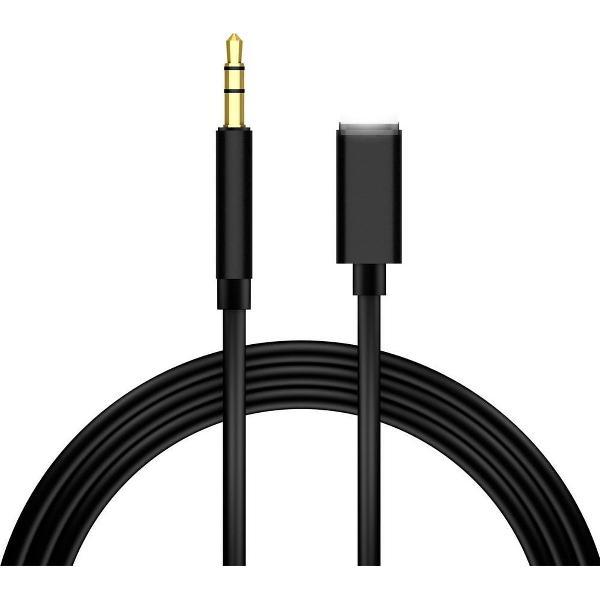 iPhone compatibel aux kabel | 1 meter | zwart