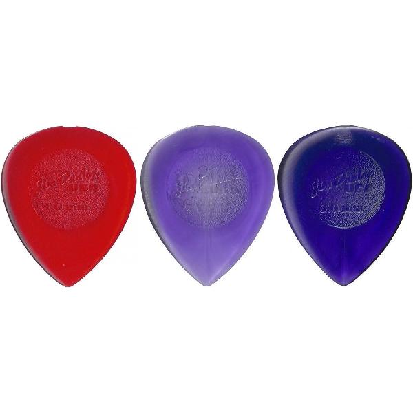 Dunlop plectrum Big Stubby pick SET 1.00 mm - 3.00 mm 6-pack