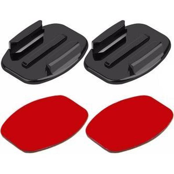 1 Set = 4 Delen – Go Pro Sticker – Vlak / Platte Bevestings Set – GoPro Zelfklevende – 3M Stickers – Plakken – Adhesive Mount Set – Curved – GoPro Accessories – EPIN 3D