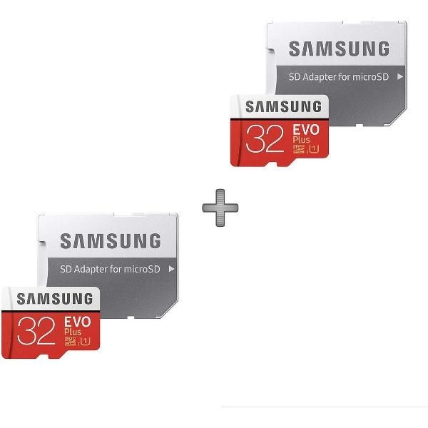 2 stuks 32GB micro SD EVO plus 98MB/s Samsung (MC32GA)