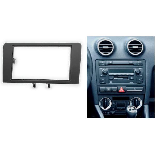 2-DIN AUDI A3 (8P / with Symphony OEM-Radio) 2003-2008; A3 (8P/8PA) 2008-2012 frame Audiovolt 11-450