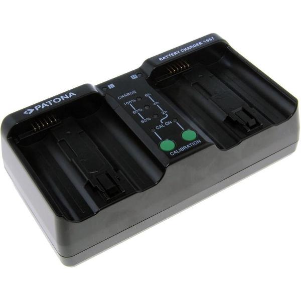PATONA Dual Charger f. EN-EL18 EN-EL4 LP-E4 BA-T10 BA-T20 MH-26