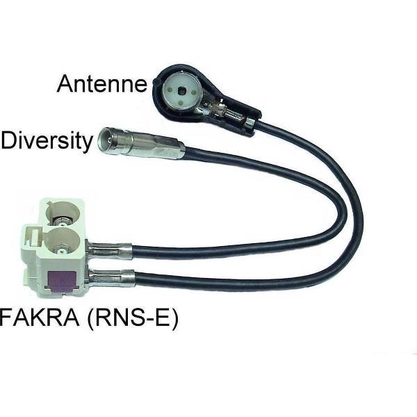 Audi antenne-adapter diversiteit head unit RNS-D naar RNS-E